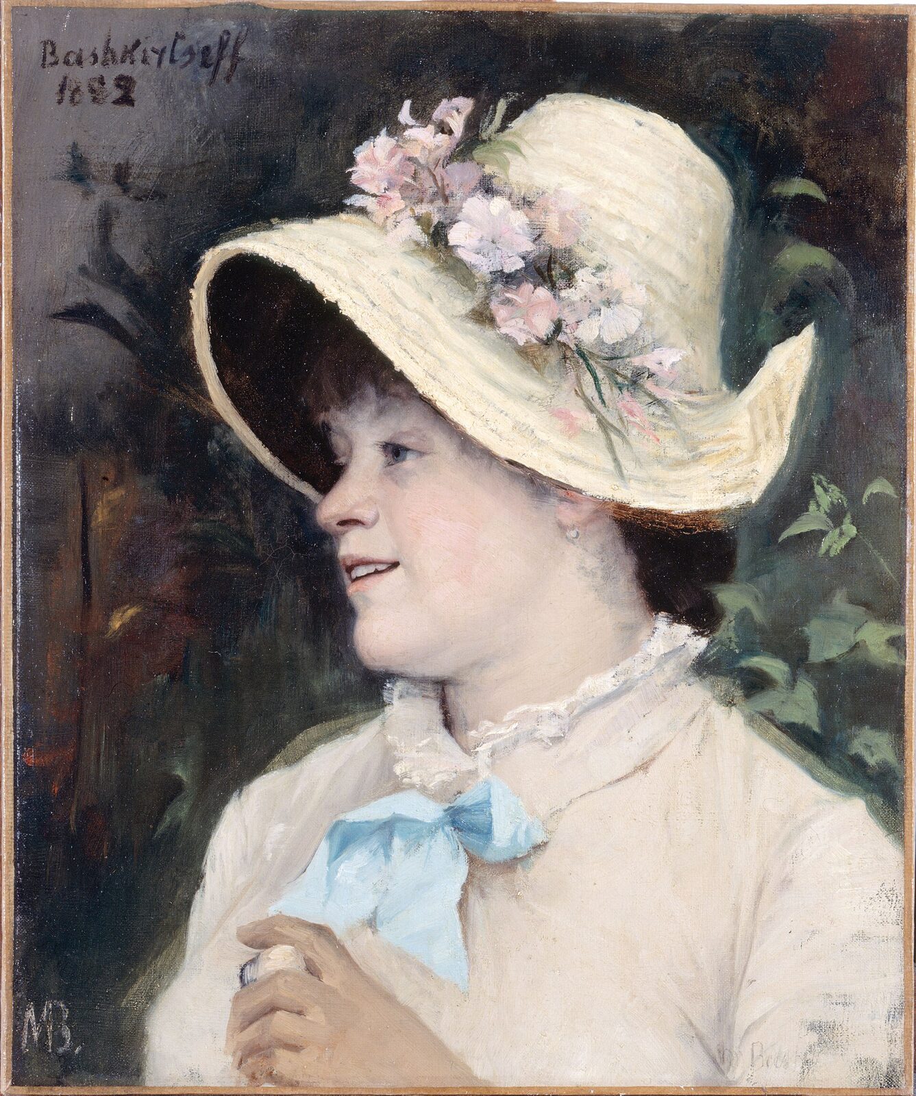 La Parisienne, portrait d'Irma, modèle à l'Académie Julian (1882), oil on canvas, 55,5 × 46 cm, Petit Palais, Paris (inv. PPP129)