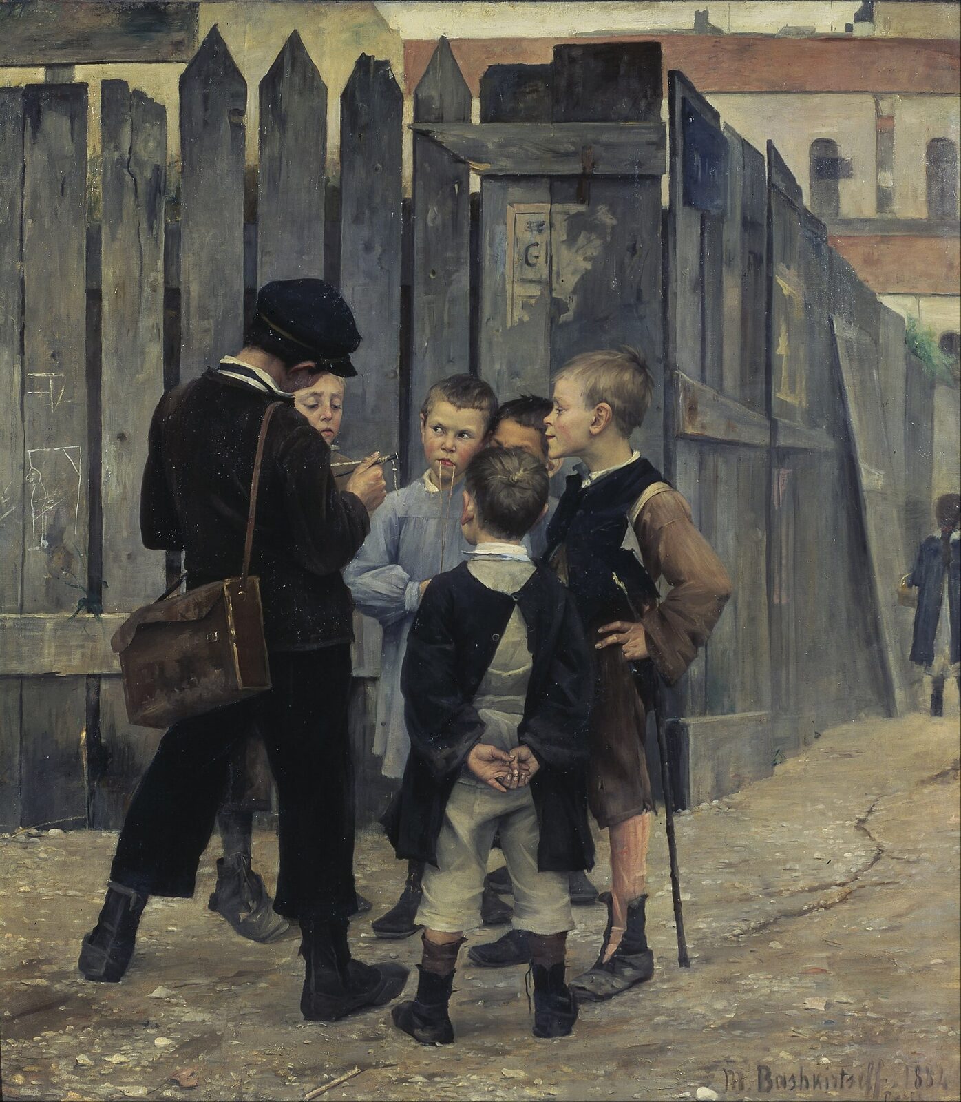 Un meeting (1884), oil on canvas, 193 × 177 cm, Musée d'Orsay, Paris (inv. RF 442)